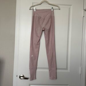 Alo Yoga Alosoft Lounge Leggings Parisian Pink Heather XS Balletcore pílates
